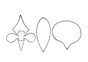 moth orchid set of 3 - 4867